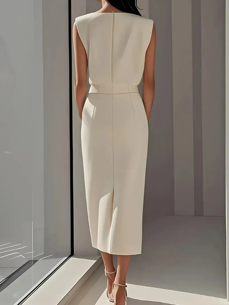 Whitney - Midi Dress with Side Slit