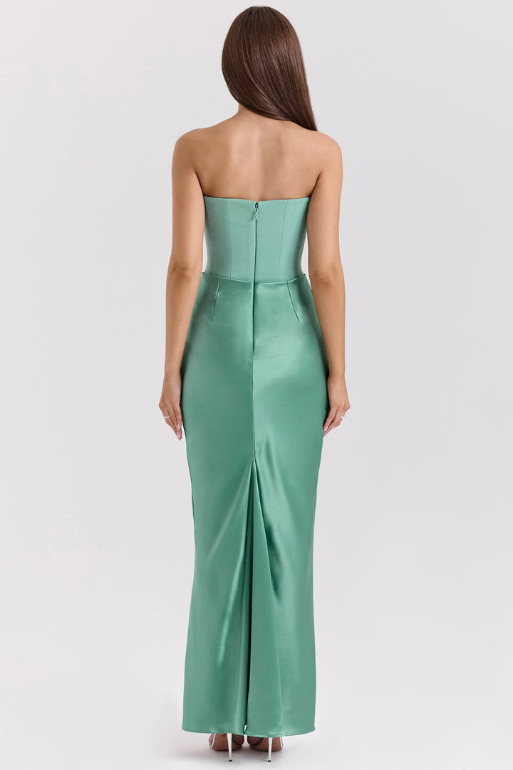 Rose – Strapless Corset Maxi Dress