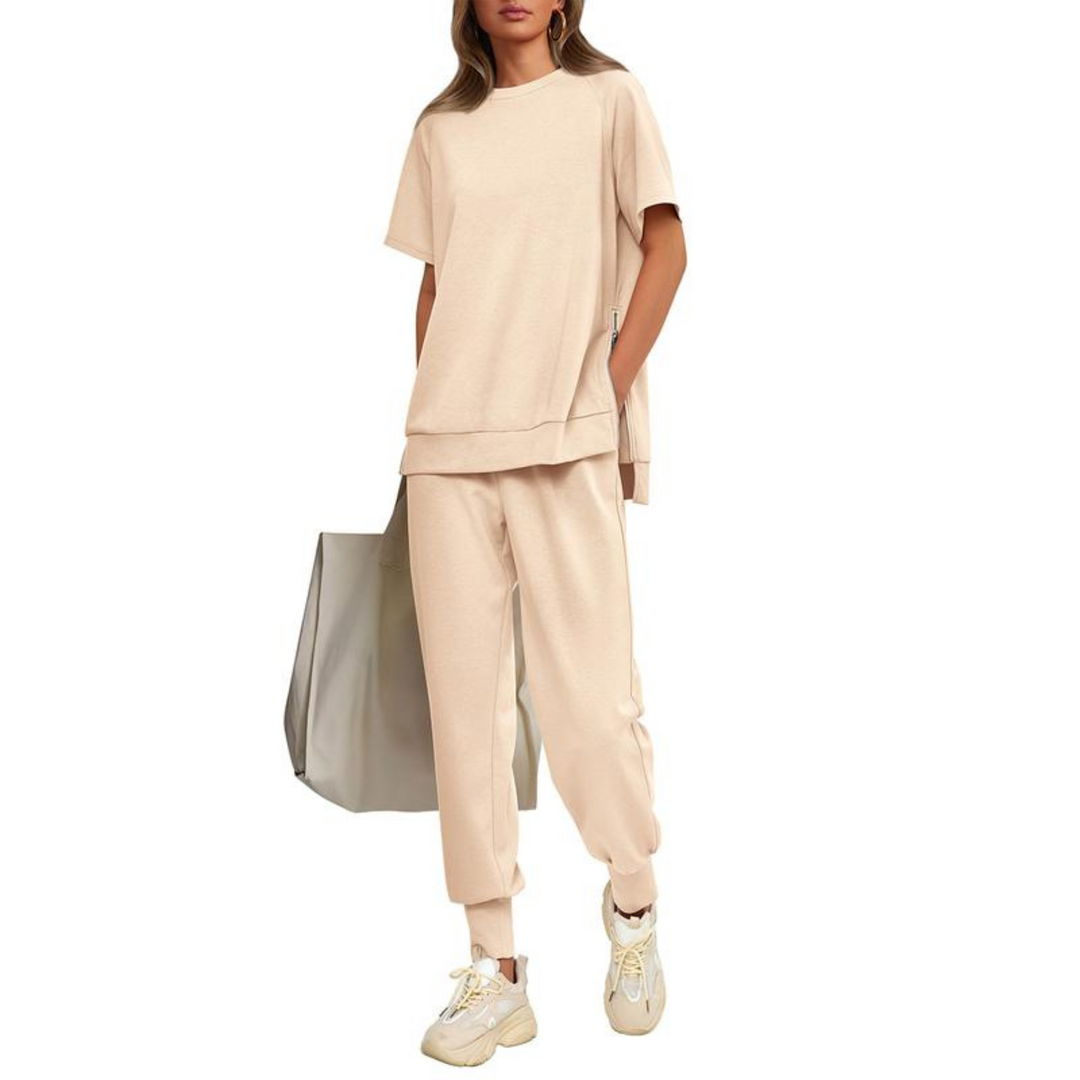 HILARIA™ - Casual Bishop Sleeve Notched Neck Set