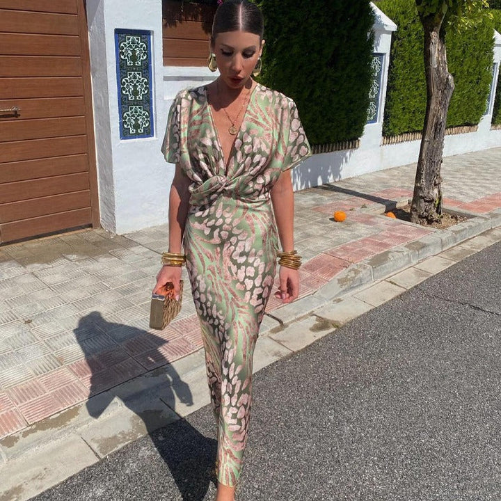 Cecily – Luxurious Silky Maxi Dress