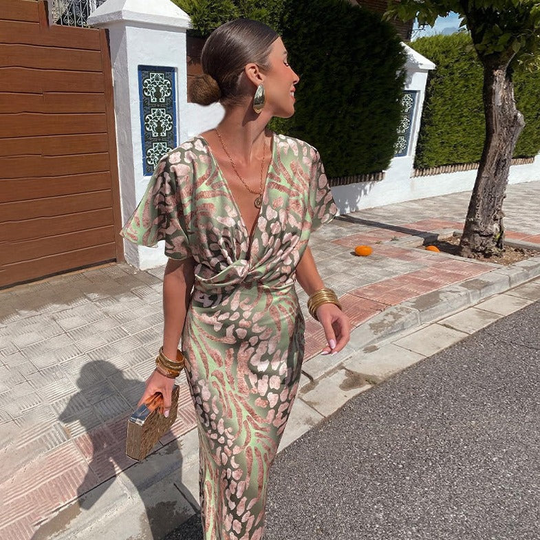 Cecily – Luxurious Silky Maxi Dress
