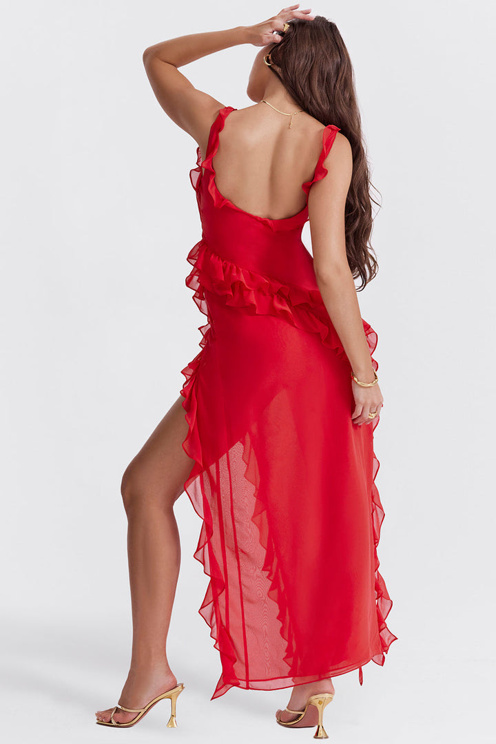 Aurelia – Ruffle Maxi Dress