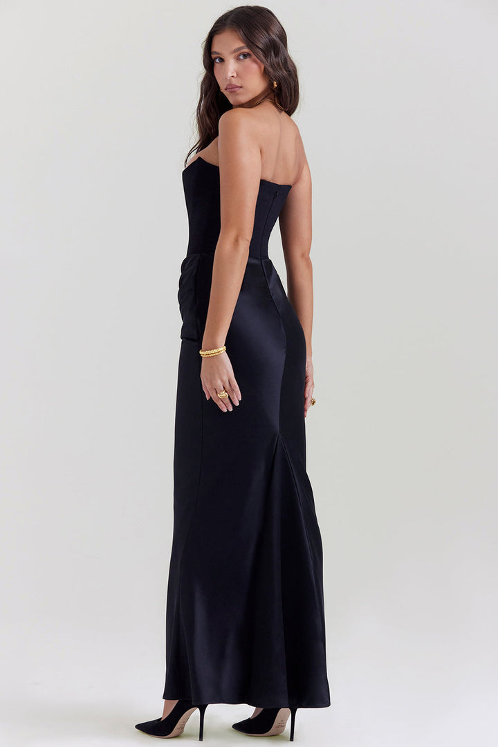 Rose – Strapless Corset Maxi Dress