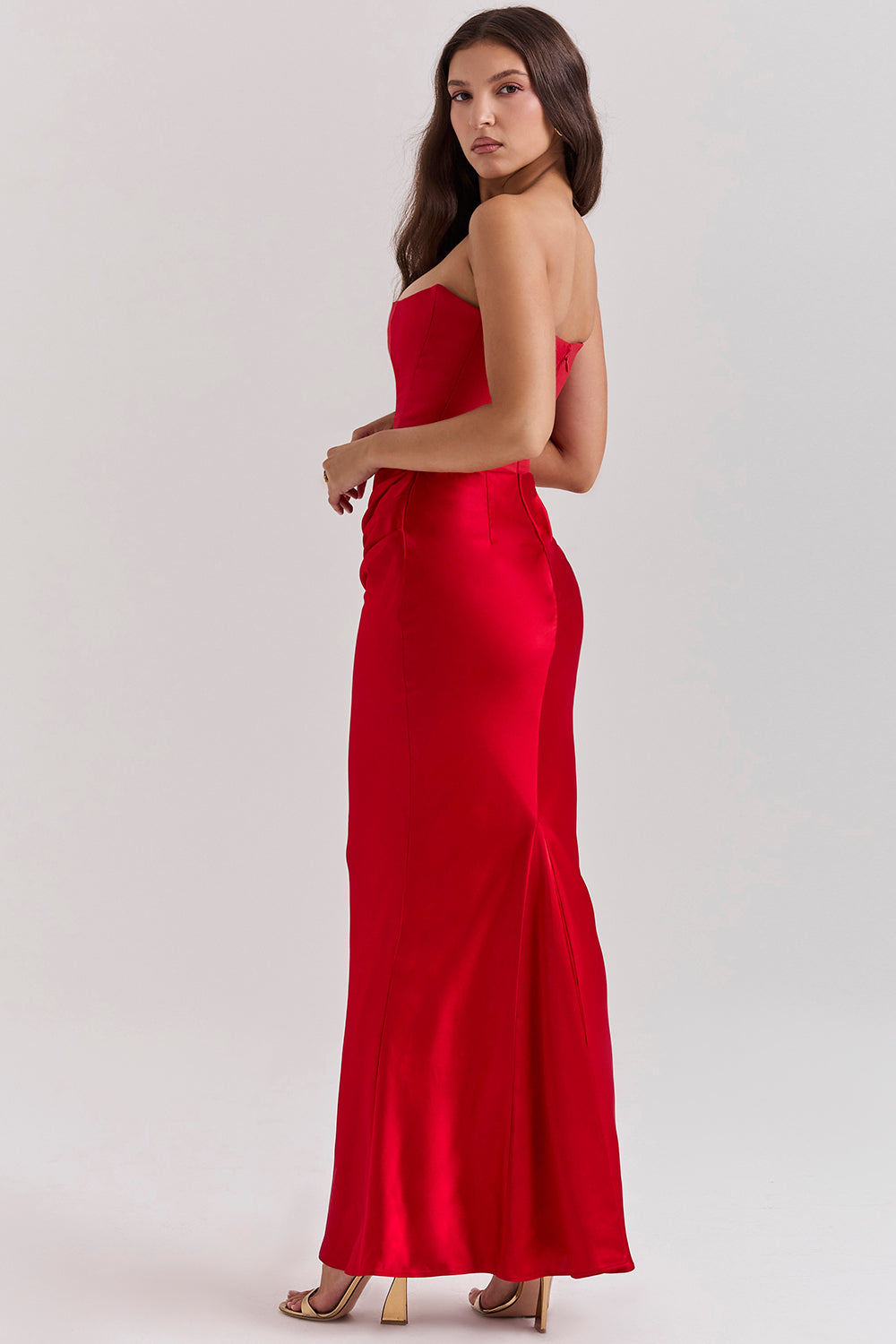 Rose – Strapless Corset Maxi Dress