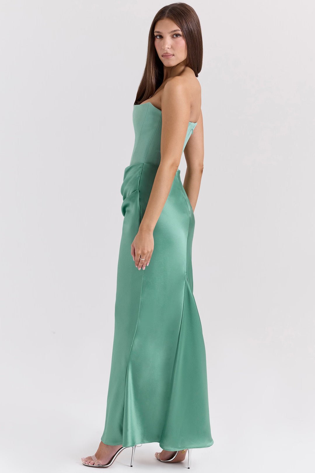 Rose – Strapless Corset Maxi Dress