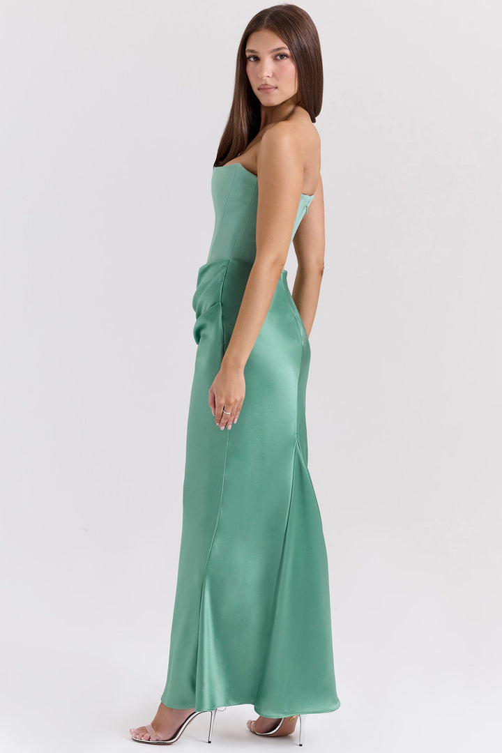 Rose – Strapless Corset Maxi Dress