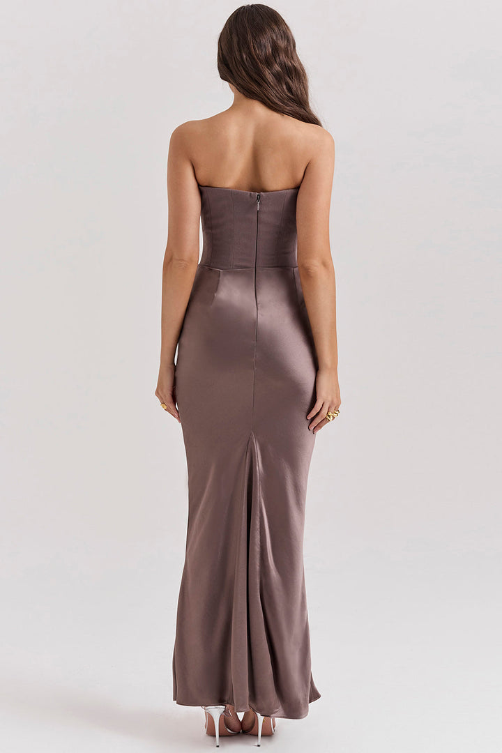 Rose – Strapless Corset Maxi Dress