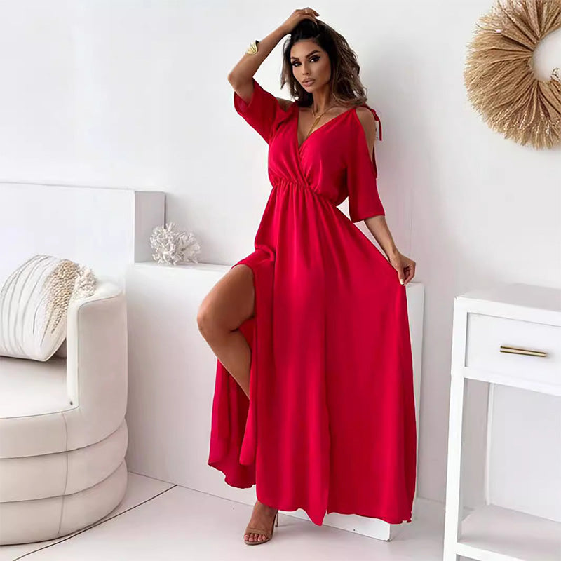 Aurora V-Neck Gown