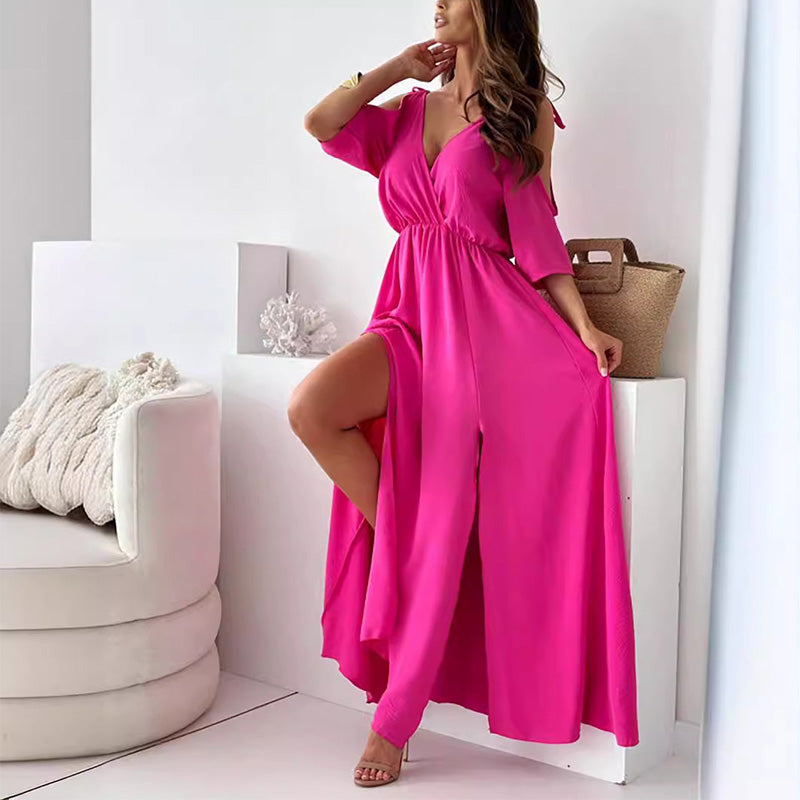 Aurora V-Neck Gown