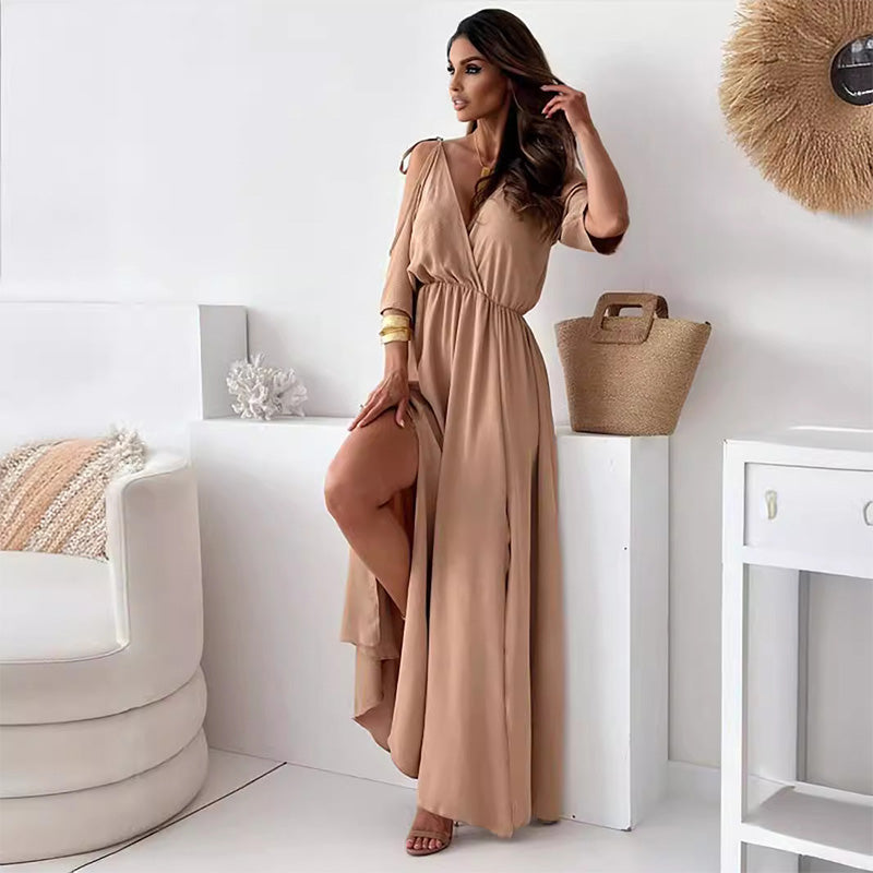 Aurora V-Neck Gown